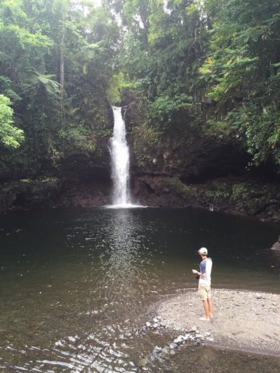 Wasserfall auf Savaii Landschaft Savaii Samoa